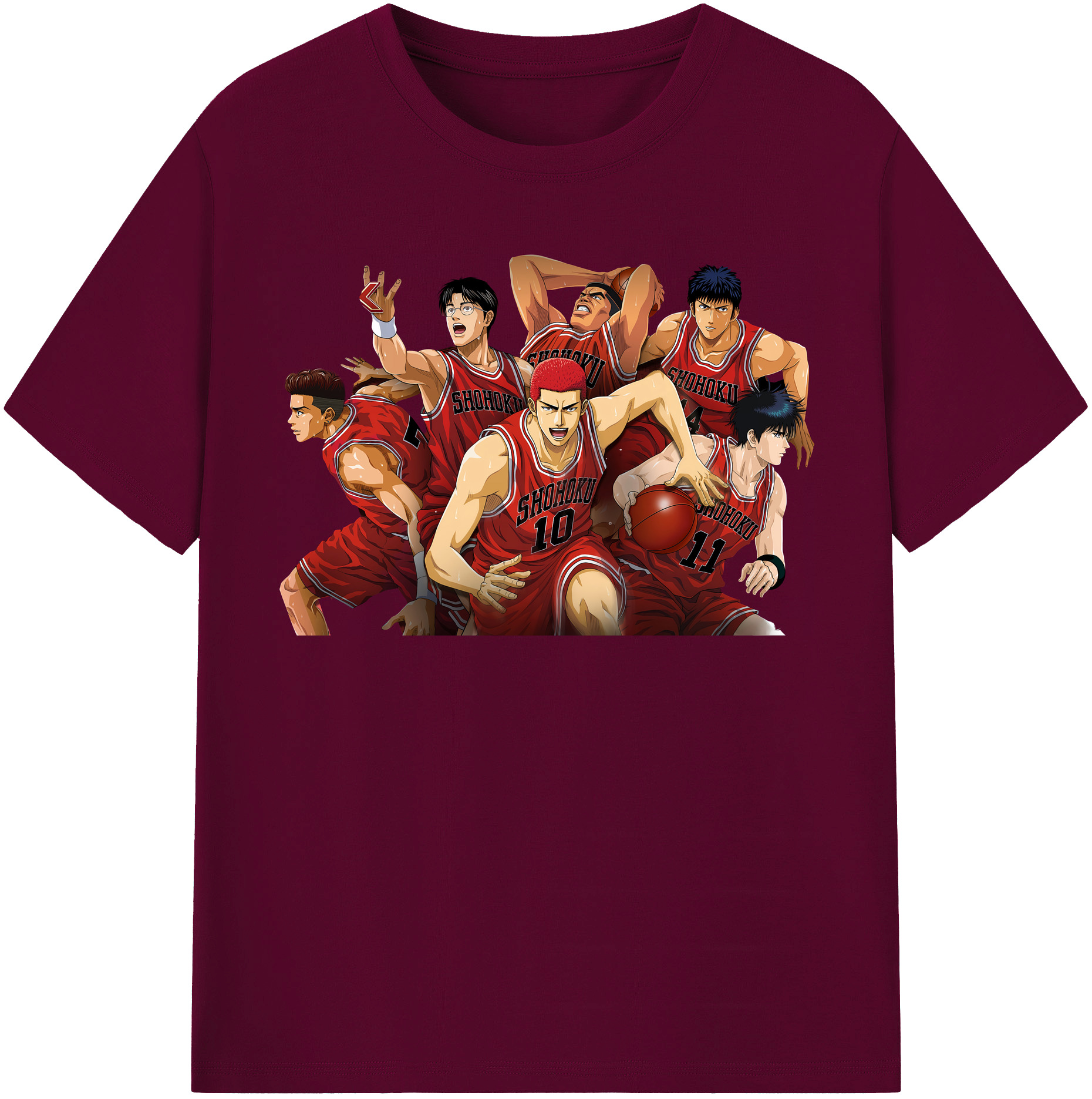 （画像用） SLAM DUNK／スラムダンク レディースカジュアルプリントTシャツ（綿100％）